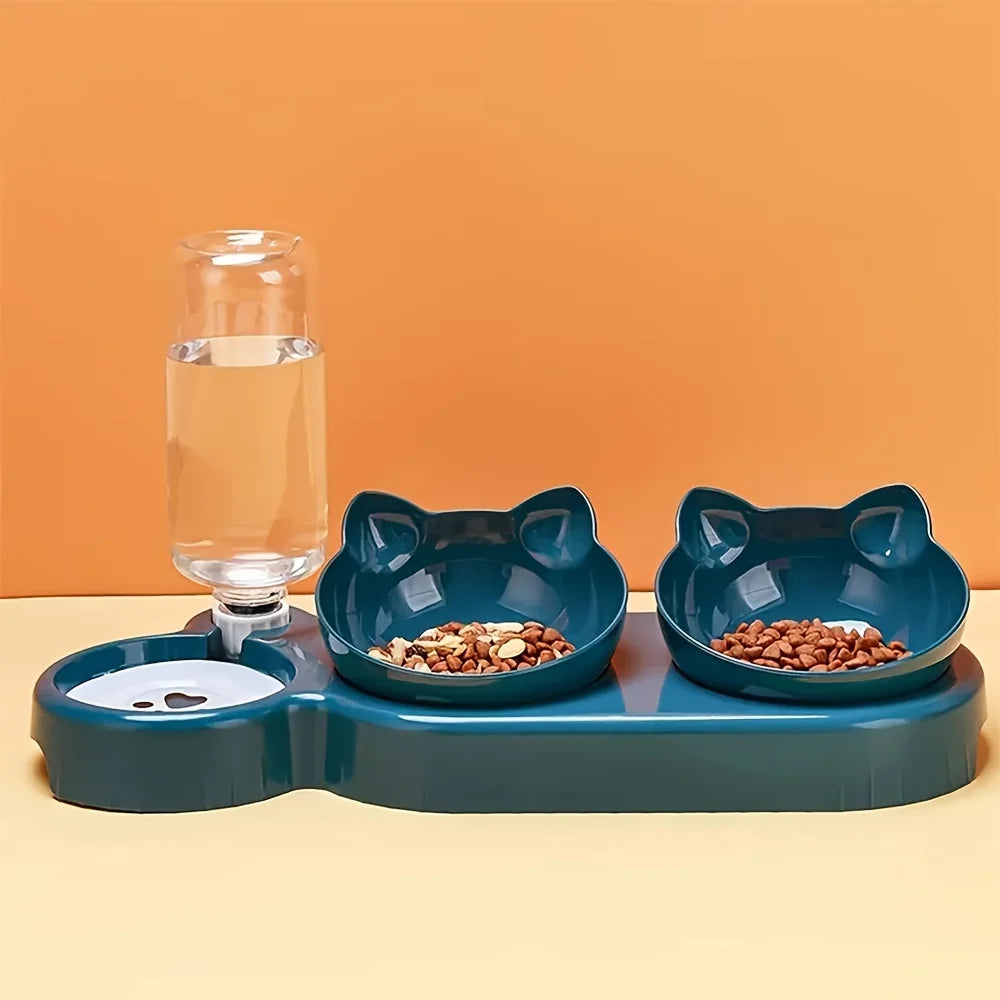 Pet Bowls With Auto Water Feeder