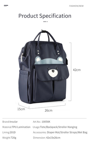 MultiFunctional Mummy Diaper Backpack/Bag