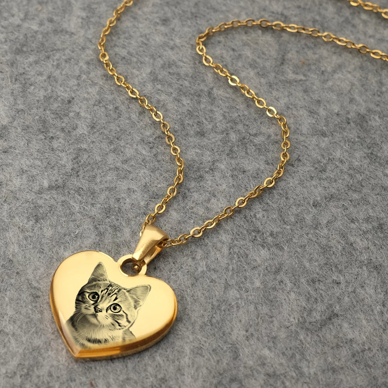 Personalized Photo (Love Heart) Necklace