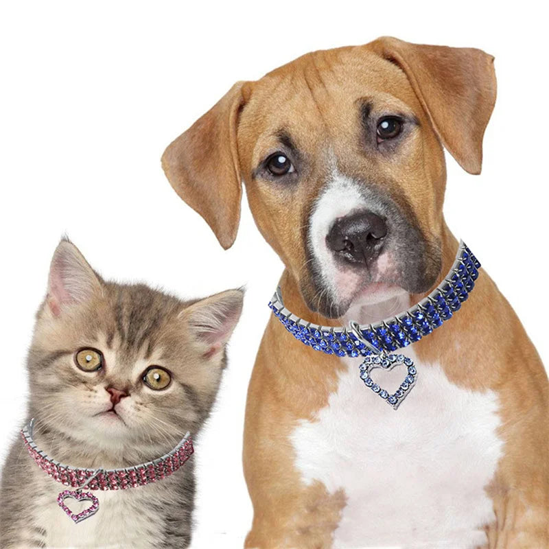 Pet Crystal Bling Collars