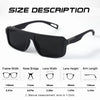 Mens Square Polarized Sunglasses