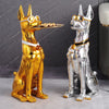 Plated Doberman Statue