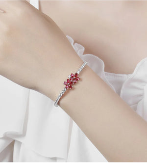 Ruby Rose Sterling Bracelet