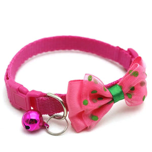 Pet Bow & Bell Collars (Adjustable)