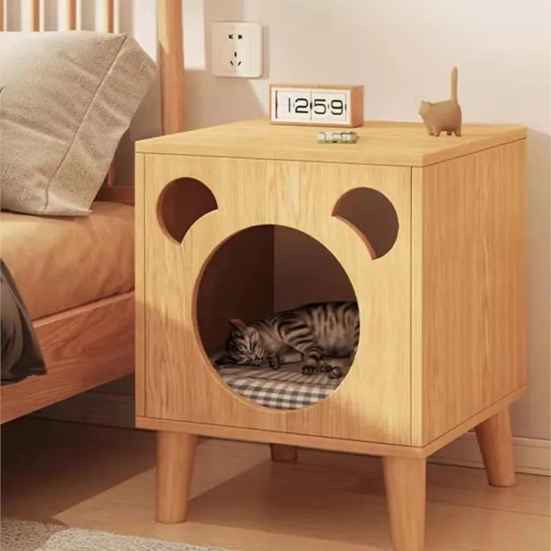 Pet Wooden Bedside Cabinet