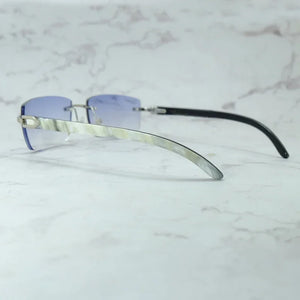 Marble Buffalo Horn Sunglasses