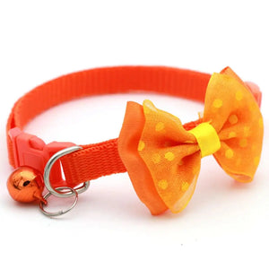 Pet Bow & Bell Collars (Adjustable)