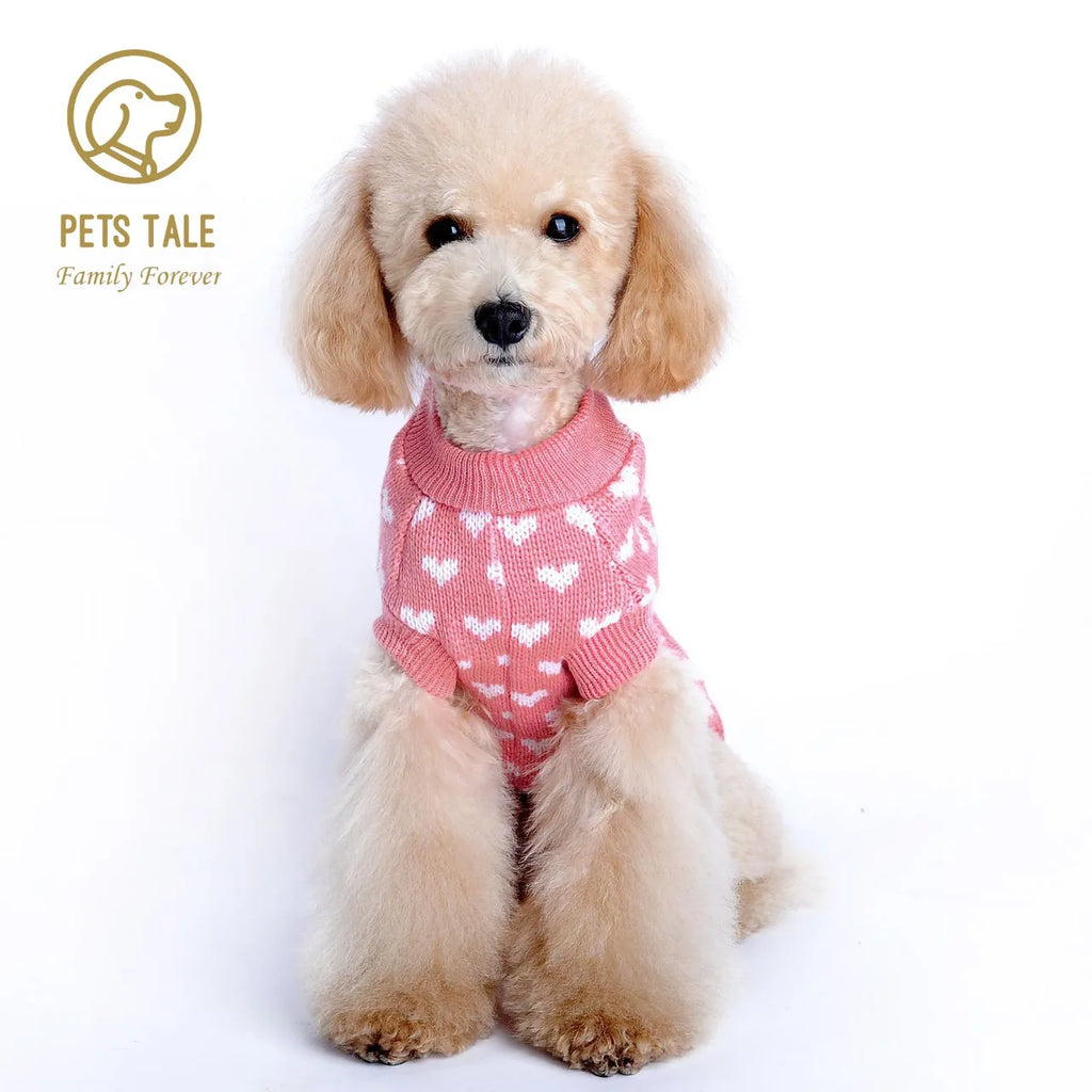 Love Heart Cozy Pet Sweater