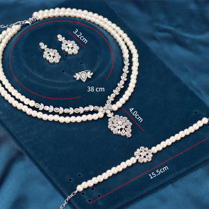 Pearl Jewelry Set (4pcs)