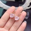 Rose Quartz 925 Sterling Earrings