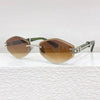 Classic Rimless UV400 Designer Sunglasses