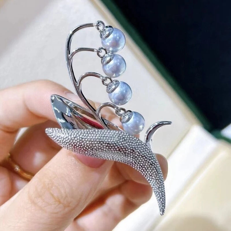 Bell Orchid Brooch