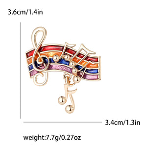Musician Butterfly Brooch