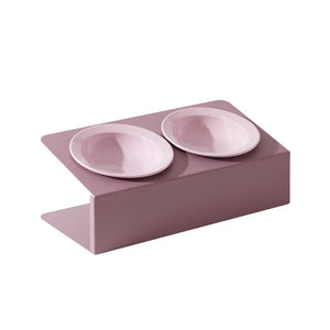 Pet Double Ceramic Bowls (with Stand)