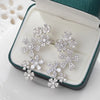 Romantic Crystal Flower Earrings