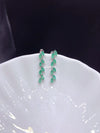 Genuine Natural Emerald Drop Earrings