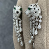 Leopard Sterling Designer Earrings