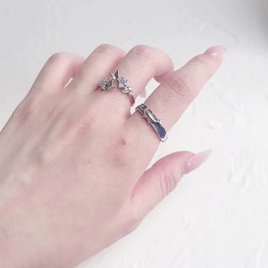 Butterfly/Whale S925 Sterling Rings