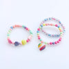 Girls Heart Charm Bracelets (3pcs)