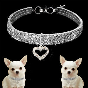 Pet Crystal Bling Collars