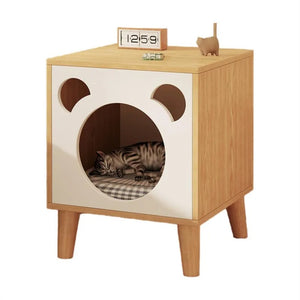 Pet Wooden Bedside Cabinet