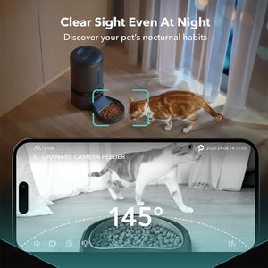 Automatic Cat Feeder with Camera (HD Video with Night Vision)