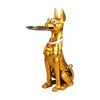 Plated Doberman Statue