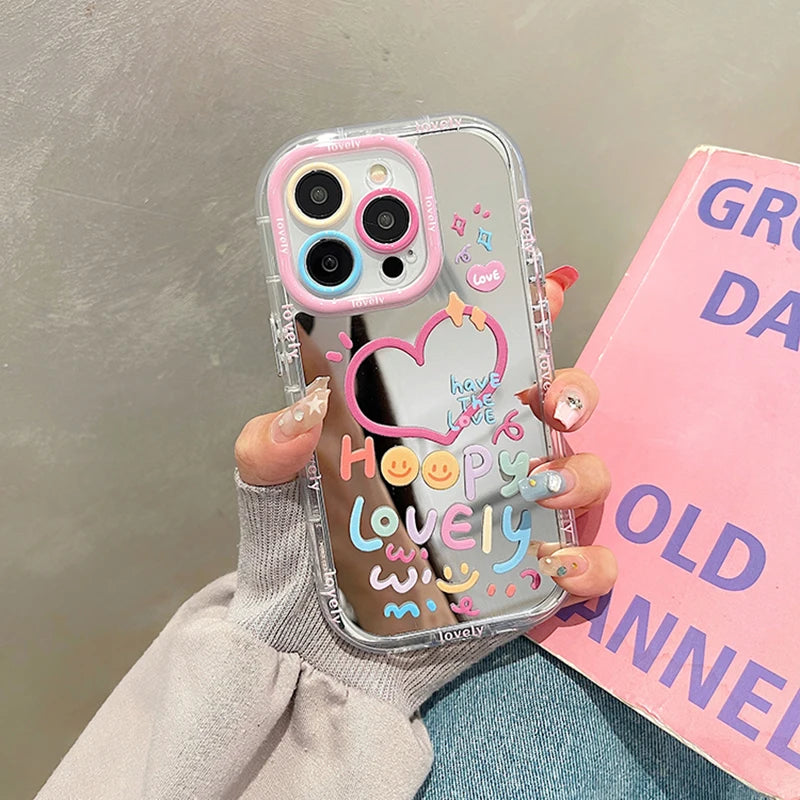 Lovely Girl Mirror iPhone Case