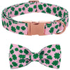 St Patrick Dog Collar with Bow