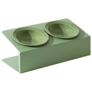 Pet Double Ceramic Bowls (with Stand)