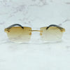 Marble Buffalo Horn Sunglasses