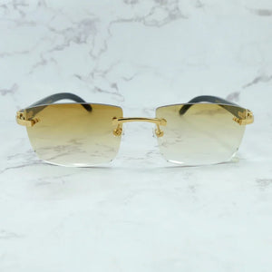 Marble Buffalo Horn Sunglasses