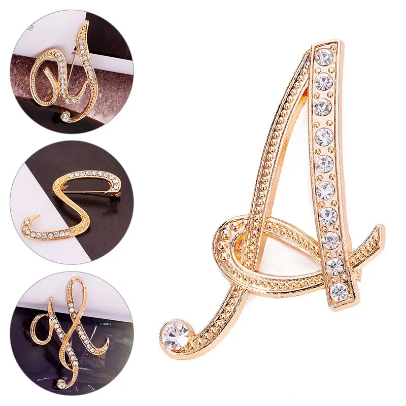 A-Z Letter Brooches