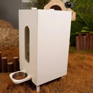 Modern Wooden Pet Food Dispenser (Moisture Proof)