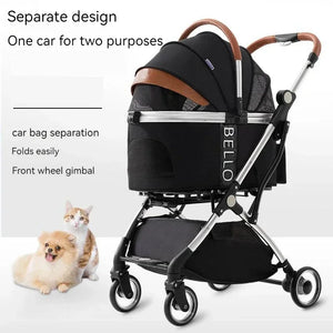 Pet Foldable Stroller (Detachable)