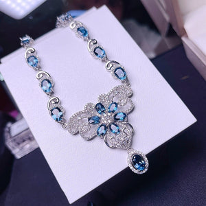 London Silver - Topaz Necklaces