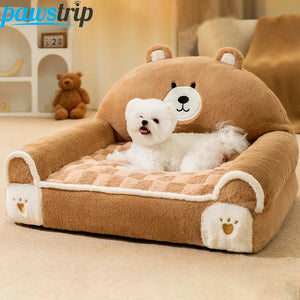 Cozy Plush Pet Sofa