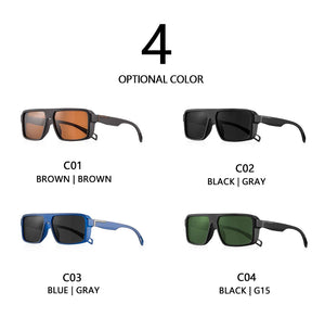 Mens Square Polarized Sunglasses