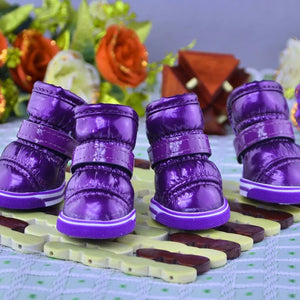 Warm Winter Pet Shoes for Winter (4 Pcs/Set)