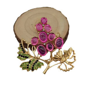 Grapevine Fashion Brooch