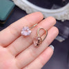 Rose Quartz 925 Sterling Earrings