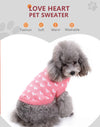 Love Heart Cozy Pet Sweater