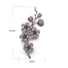 French Blossom Branch Brooch