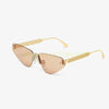 Gold Retro UV400 Sunglasses