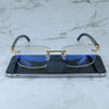 Marble Buffalo Horn Sunglasses