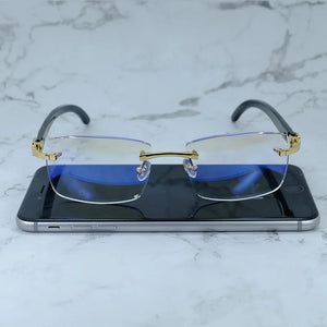 Marble Buffalo Horn Sunglasses