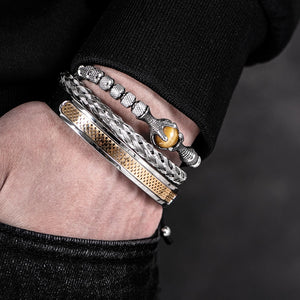 Steel Set Bangles