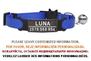 Safety Cat Collars (Free Engraving)